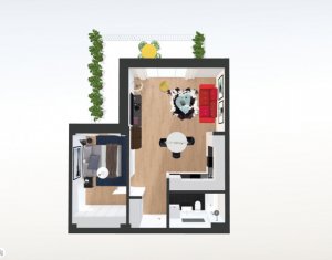 Apartamente 2 camere, bloc tip vila, terasa 17.55mp, la 3 minute de Gheorgheni