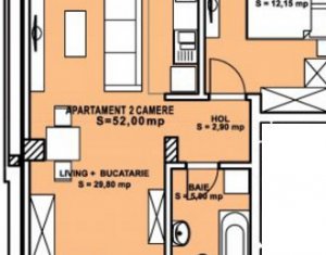 Appartement 2 chambres à vendre dans Cluj-napoca, zone Zorilor