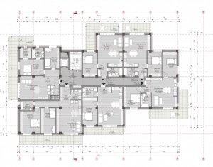 Apartamente 3 camere, proiect nou in zona Borhanci, terasa 23 mp