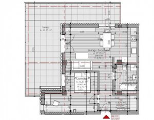 Vanzare apartament 2 camere, Borhanci, terasa 41 mp, acces facil spre Gheorgheni