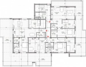 Apartament 3 camere, 78,63 mp plus terasa 43 mp, zona Borhanci