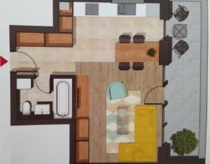 Vanzare apartament cu 1 camera, proiect nou, etaj intermediar, confort sporit