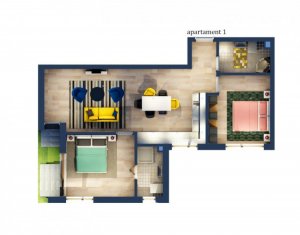 Vanzare apartament 3 camere, situat in Floresti, zona Tautiului cu CF 