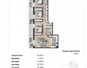 Apartamente noi cu 4 camere, terasa 35 mp, zona Marasti, !