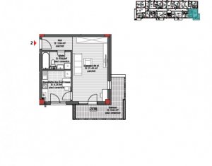 Vanzare apartament 1 camera, finisat situat in Floresti, zona Cetatii