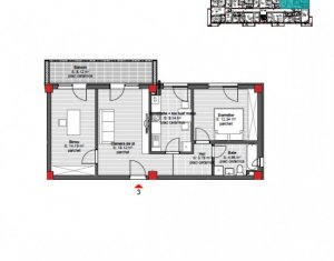 Vanzare apartament 3 camere, finisat, situat in Floresti, zona Cetatii