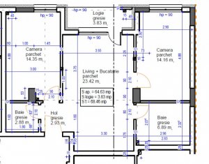 Appartement 3 chambres à vendre dans Floresti