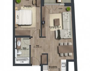 Apartamente de 2 camere situate in imobil nou exclusivist, zona The Office