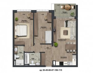 Appartement 3 chambres à vendre dans Cluj-napoca, zone Marasti