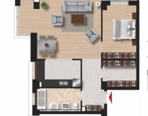 Apartament 2 camere, imobil nou, etaj intermediar, Gheorgheni