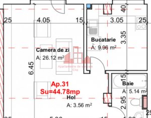 Lakás 1 szobák eladó on Cluj-napoca, Zóna Centru