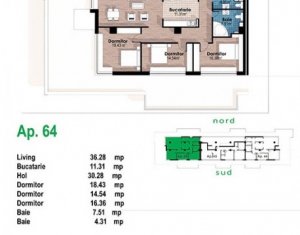 Un veritabil penthouse, 4 camere, terasa 155 mp, Zorilor, zona Europa! 