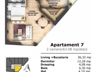 Apartamente 2 camere, imobil nou modern ! 