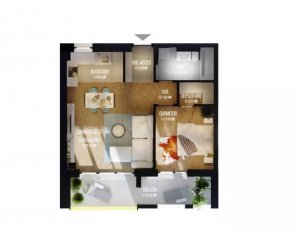Apartament de vanzare 2 camere, semicentral, priveliste superba, merita vazut!
