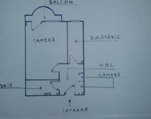 Apartament 1 camera, 38 mp, balcon 3 mp, lift, zona deosebita, semicentral