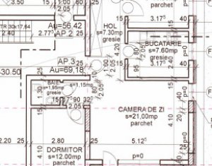 Apartament in bloc nou, 3 camere decomandate, 69 mp, Andrei Muresanu