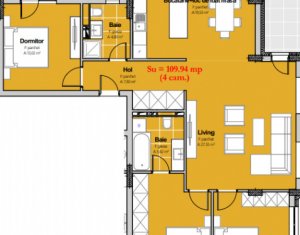 Apartament de vanzare, 4 camere, 110 mp, etaj intermediar, Buna Ziua