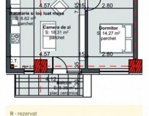 Vanzare apartament 2 camere, parcare subterana, zona Kaufland Marasti