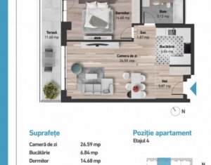 Appartement 2 chambres à vendre dans Cluj-napoca, zone Zorilor