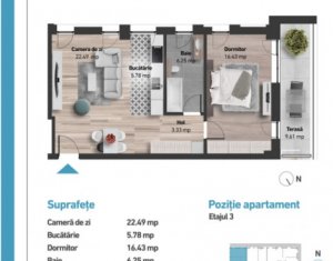 Apartamente cu 1, 2 si 3 camere, Zorilor, imobil nou, panorama deosebita!