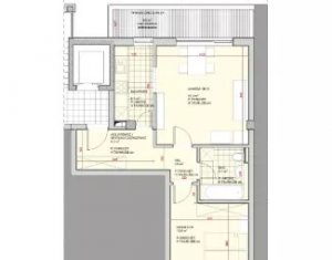 Apartament cu 2 camere, 51 mp, balcon, incalzire in pardoseala, Andrei Muresanu