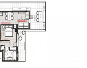 Penthouse, 47mp utili cu terasa de 40mp, ultrafinisat, mobilat, The Office