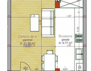 Lakás 1 szobák eladó on Cluj-napoca, Zóna Someseni