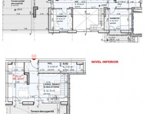 Penthouse 3 camere, zona Iulius Mall, dispus pe 2 nivele, terasa 75 mp 