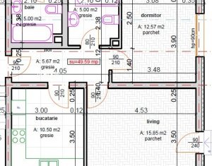 Appartement 2 chambres à vendre dans Floresti