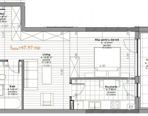 Apartamente de 1 + 1/2 camere, imobil nou in Zorilor, pret de la 16000 Euro/mp