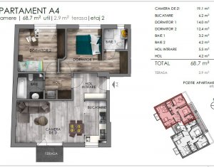 Apartamente noi de 3 camere, imobil mic, situat aproape de centru