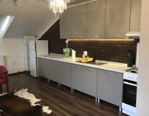 Apartament cu 2 camere mobilat, la mansarda, zona Buna Ziua