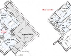 Un veritabil penthouse, extrem de spatios si luminos, terasa proprie 38 mp !! 