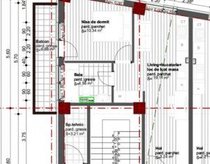 Vanzare apartament 2 camere, Dambul Rotund, proiect nou, zona Tetarom