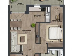 Apartamente de 2 camere situate in imobil nou exclusivist, zona The Office