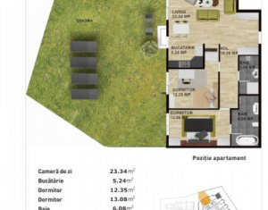 Apartament nou cu 3 camere, zona Marasti, terasa si gradina 99 mp ! 