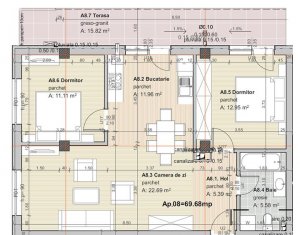 Appartement 3 chambres à vendre dans Cluj-napoca, zone Marasti