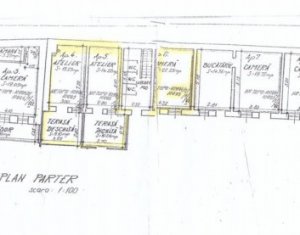 Apartament ultracentral, in casa la curte comuna, Motilor, zona Primarie, 27 mp