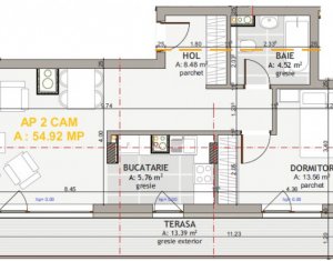 Apartment 2 rooms for sale in Cluj-napoca, zone Centru