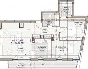 Appartement 3 chambres à vendre dans Cluj-napoca, zone Centru