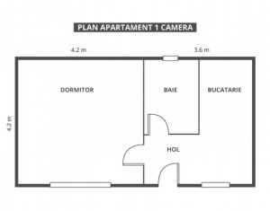 Apartament 1 camera, 29 mp, etaj 3 in Marasti, BRD