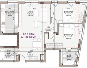 Promo! Apartamente 3 camere, zona centrala, finisate lux si mobila lemn masiv