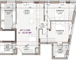 Appartement 3 chambres à vendre dans Cluj-napoca, zone Centru