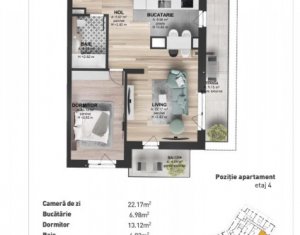 Apartament de 2 camere cu CF ultrafinisat, etaj intermediar, zona Marasti ! 