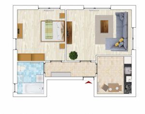 Appartement 2 chambres à vendre dans Cluj-napoca, zone Borhanci