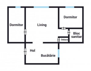 Apartament cu 3 camere in Manaștur, Aleea Retezat