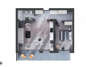 Apartament de lux pentru a-ți oferi un stil de viață la înălțime, zona centrala