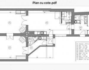 Apartament lux, 4 camere, 121 mp, balcon, etaj 1, centru, Piata Unirii