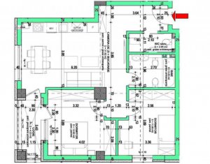 Appartement 3 chambres à vendre dans Floresti