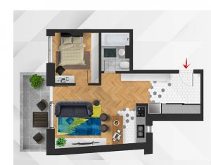 OFERTA de TOP! Apartament de 2 camere, imobil nou in zona CENTRALA